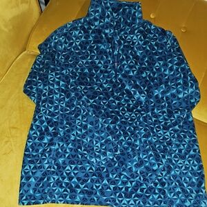 Lands' End Blue Patterned Pullover